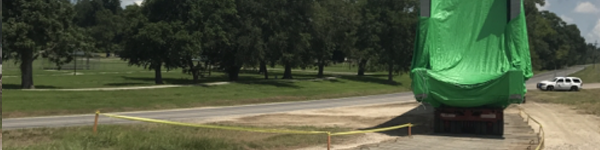 Transporting Items on a Temporary Road in Louisiana